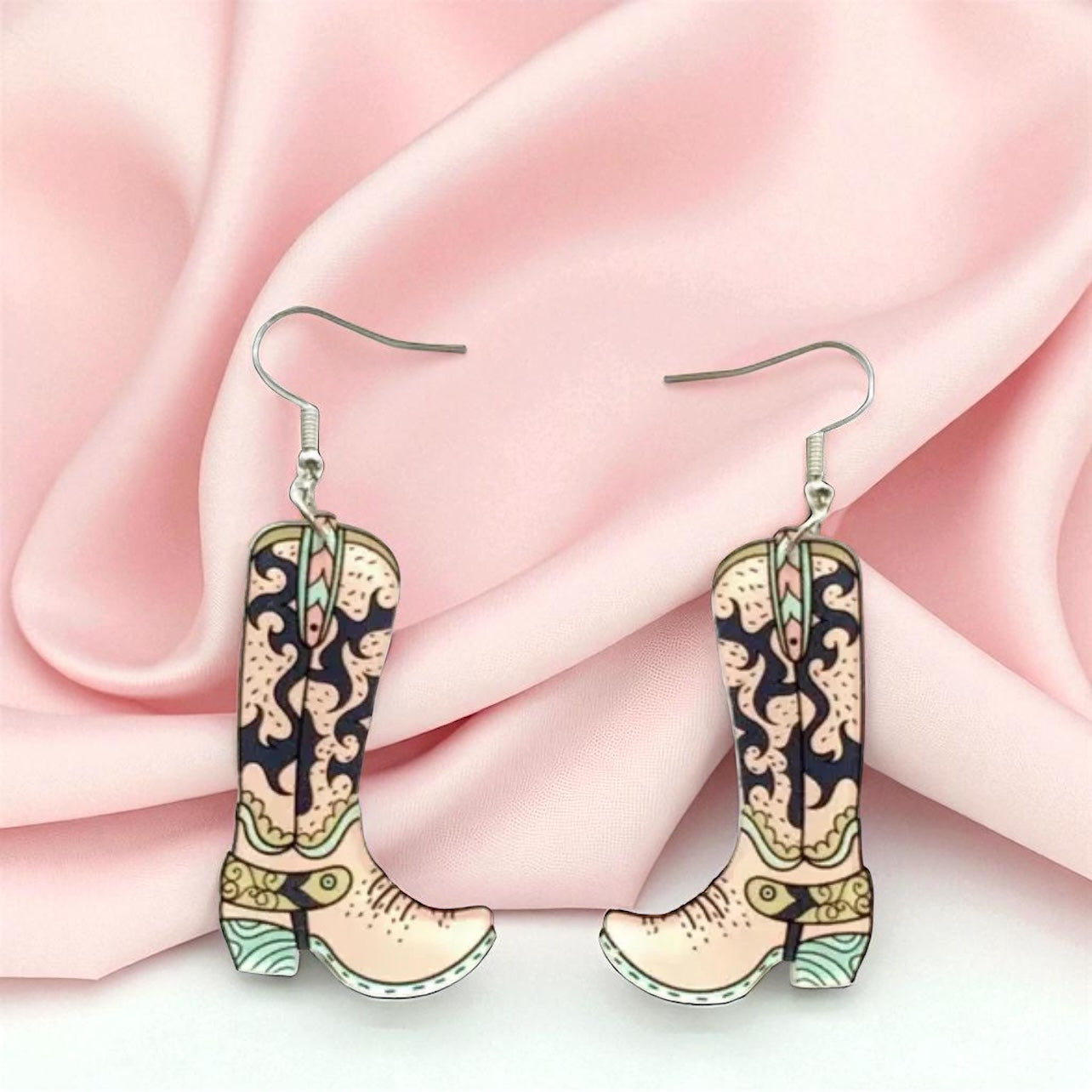 Boot Scootin' Bling: Cowgirl Boots Earrings for Your Inner Rockstar!