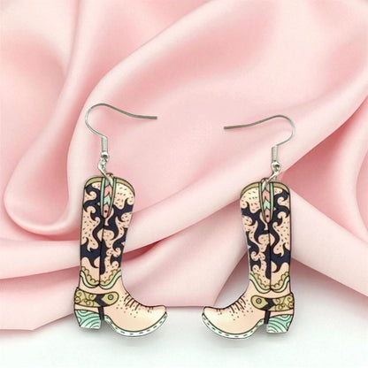 Boot Scootin' Bling: Cowgirl Boots Earrings for Your Inner Rockstar!