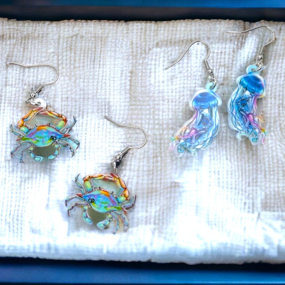 Seashore Earrings - Dive Into Ocean-Inspired Elegance! 🌊