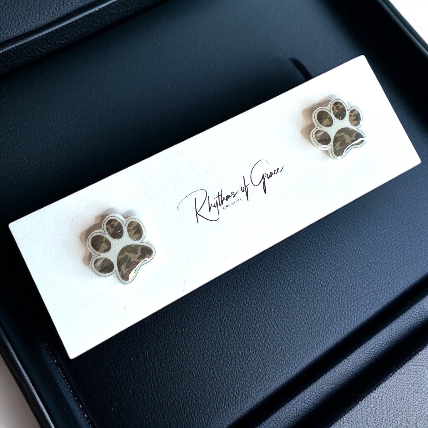 Vibrant Paw Print Studs – A Purr-fect Gift!