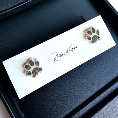 Vibrant Paw Print Studs – A Purr-fect Gift!