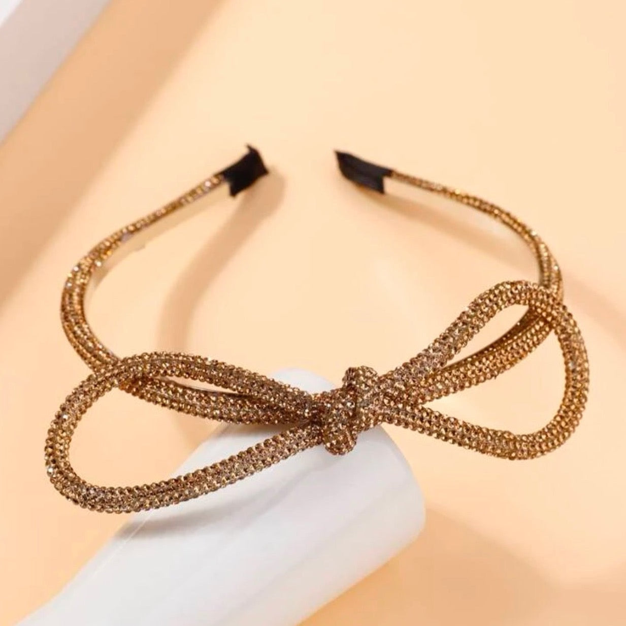 Bows Before Bros: Sparkly Rhinestone Headbands (Black, Gold, Rainbow) - Rhythms of Grace Creative