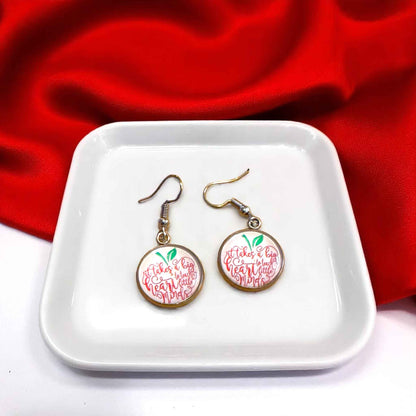 Inspire & Shine with Teacher Cabochon Dangle Earrings!