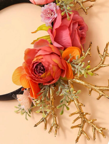 Radiant Gold Antler Headband – Where Nature Meets Elegance! - Rhythms of Grace Creative