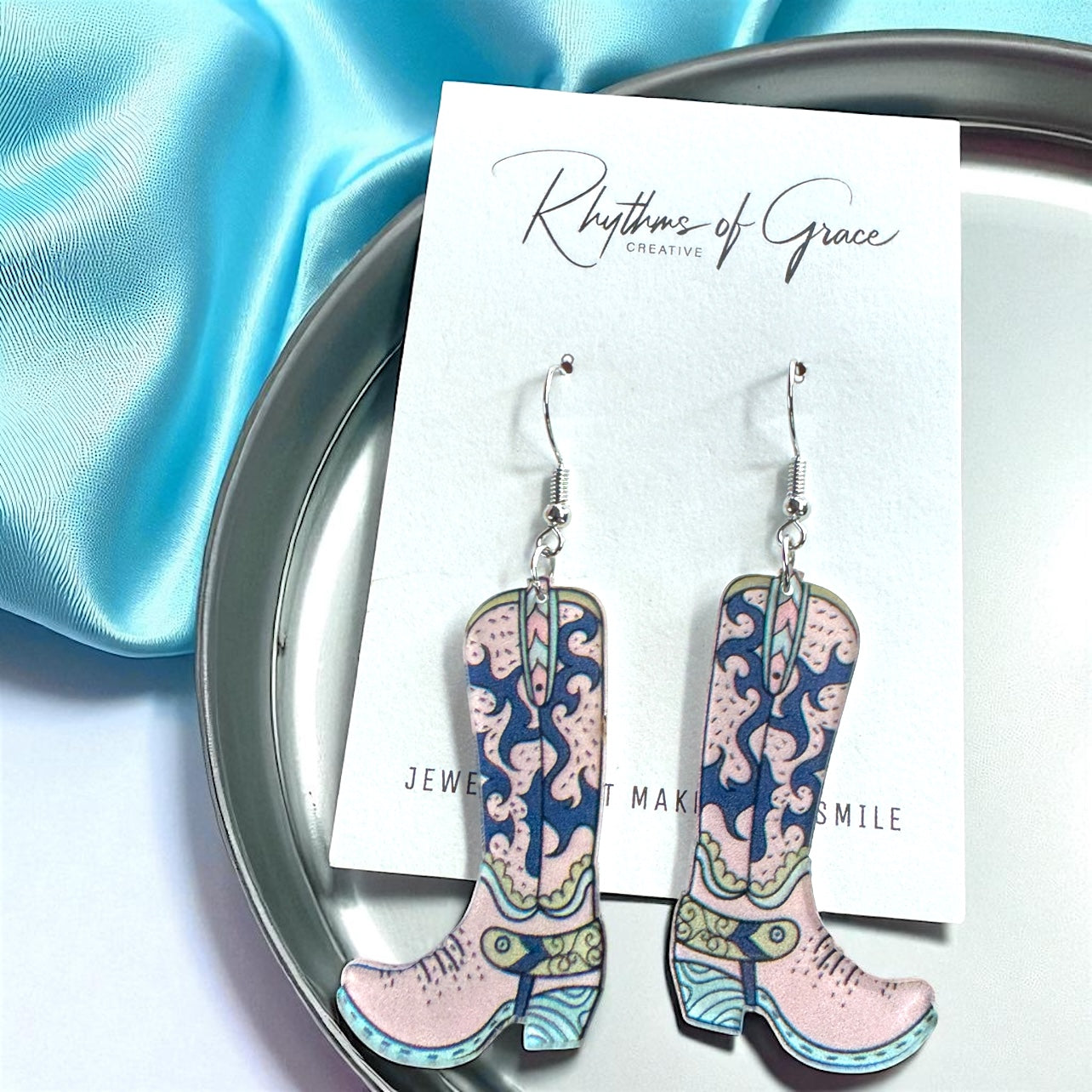 Boot Scootin' Bling: Cowgirl Boots Earrings for Your Inner Rockstar!