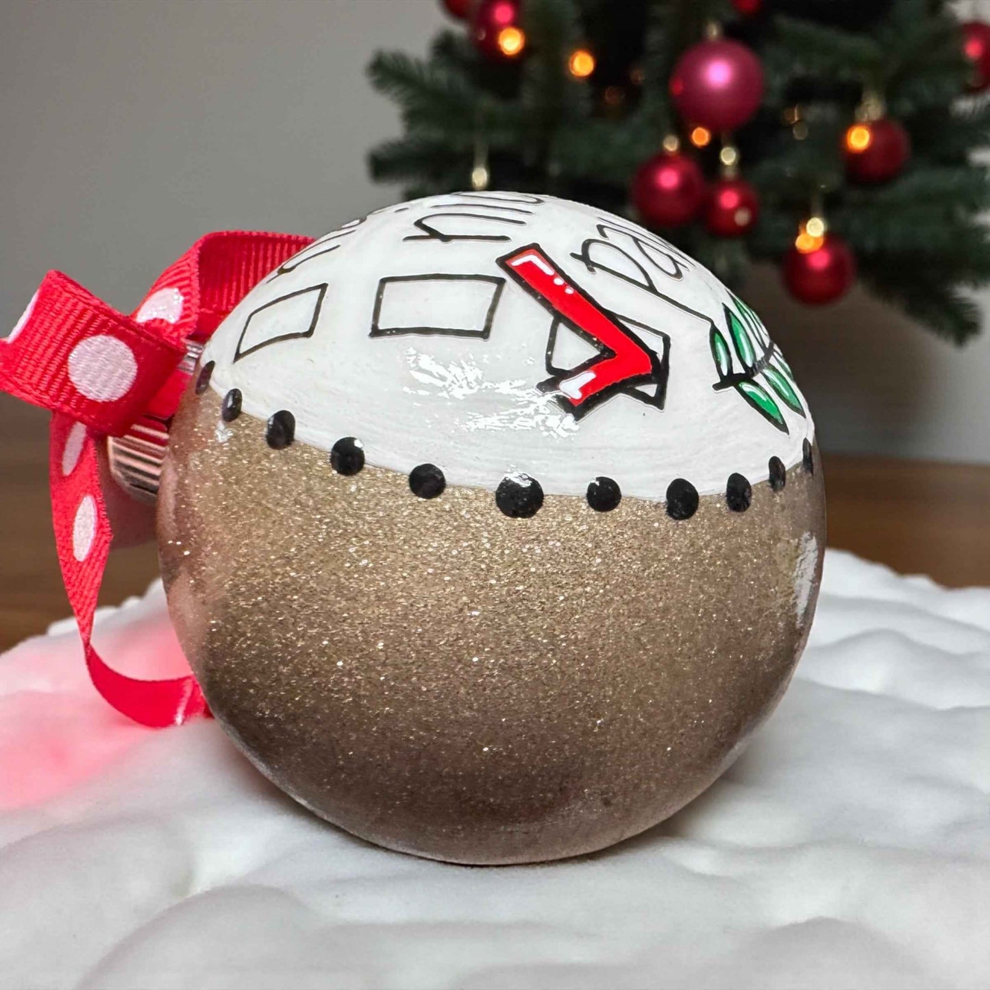 Fetch the Festivities: Nice? Naughty? PAWSOME! Dog Lover Ornament!