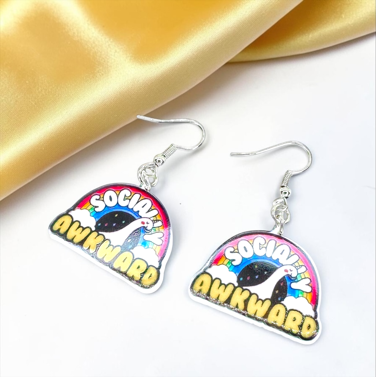 Socially Awkward Earrings - Embrace the Charm of Quirkiness!