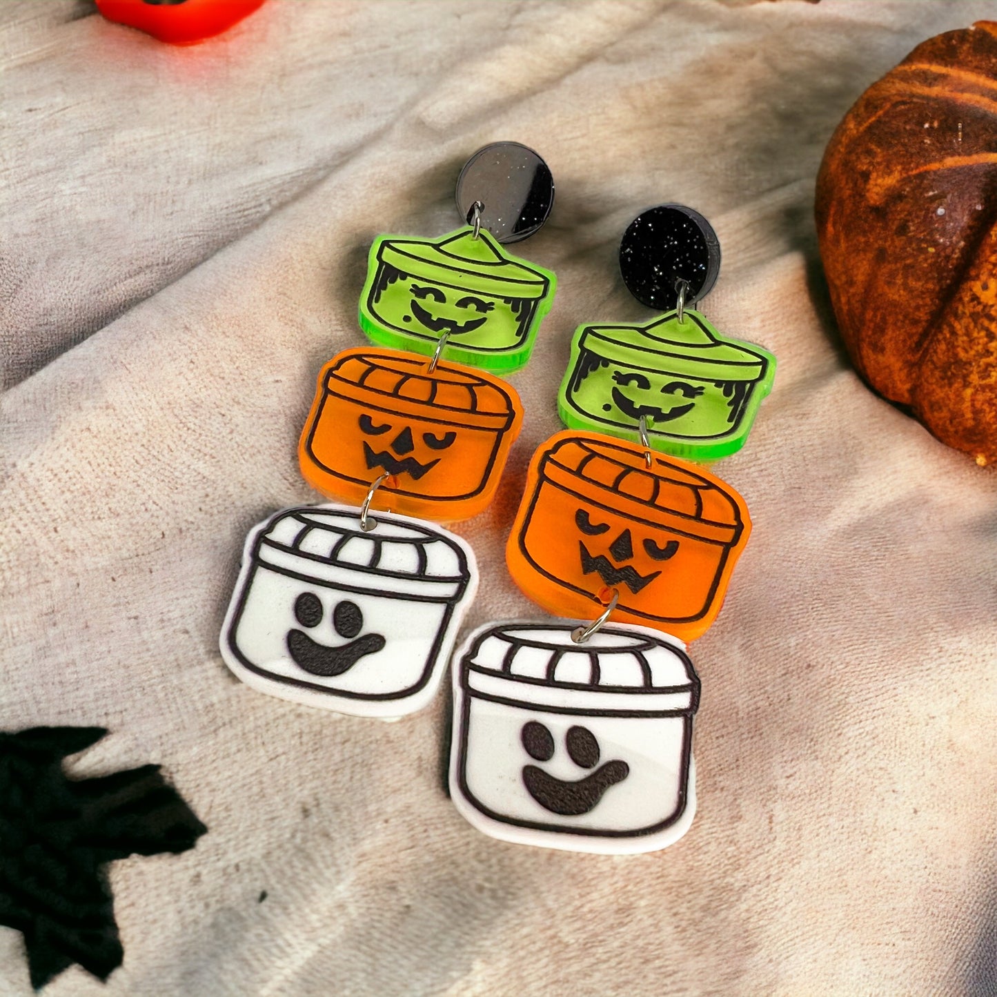 Boo Buckets Earrings: Your Spook-tacular Halloween Statement - Rhythms of Grace Creative