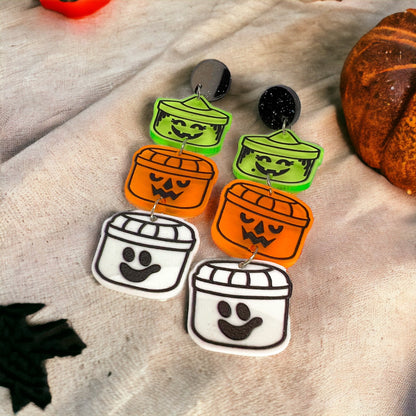Boo Buckets Earrings: Your Spook-tacular Halloween Statement - Rhythms of Grace Creative
