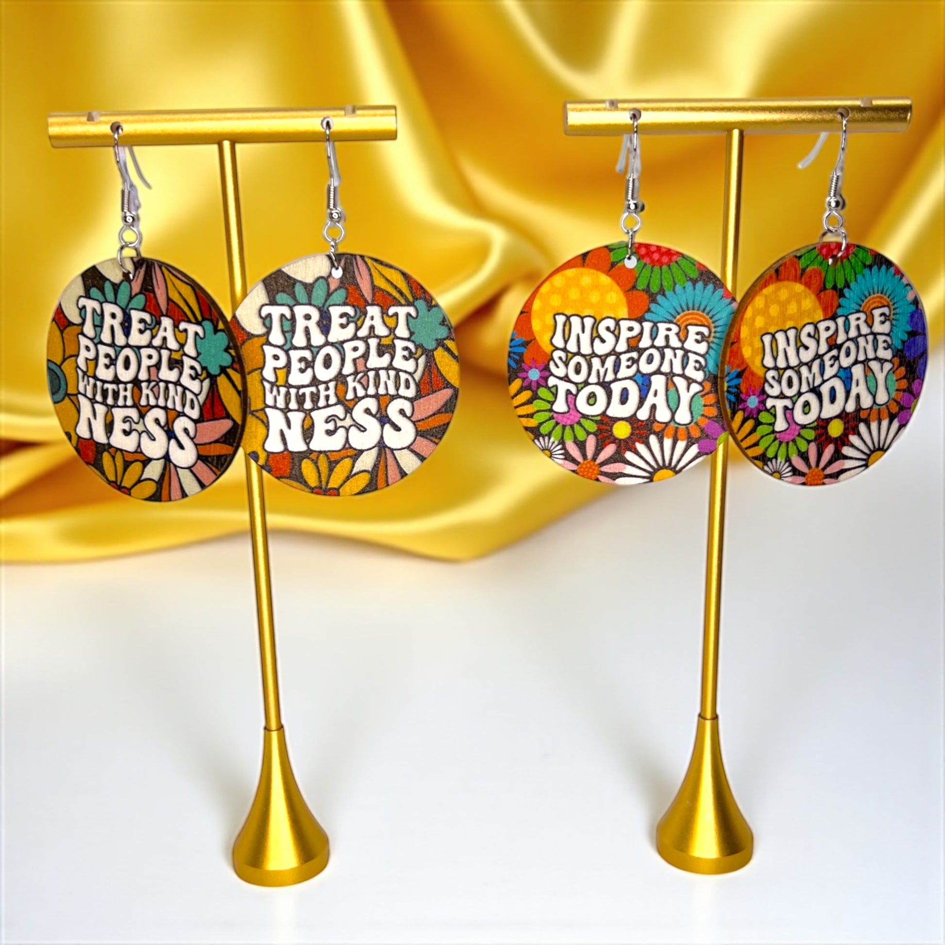Kindness Earrings Collection: Spread Love & Positivity! 🌈 - Rhythms of Grace Creative