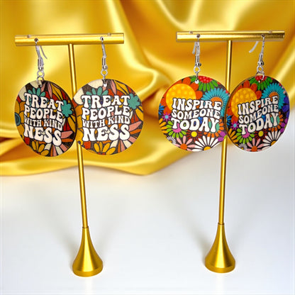 Kindness Earrings Collection: Spread Love & Positivity! 🌈 - Rhythms of Grace Creative