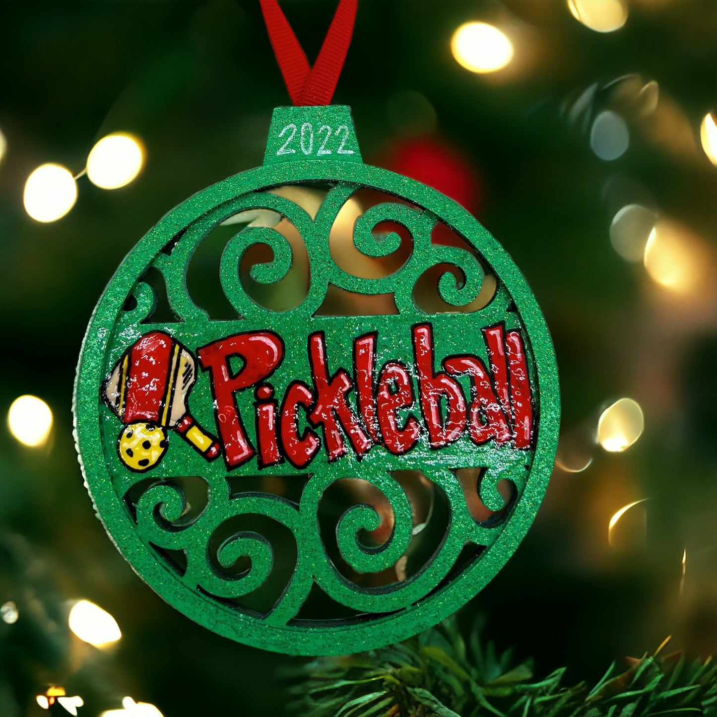 Christmas Ornament: Pickleball Ornament