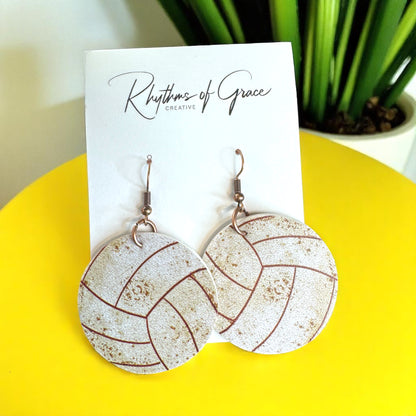 Spike Your Style with Volleyball Dangle Earrings! 🏐