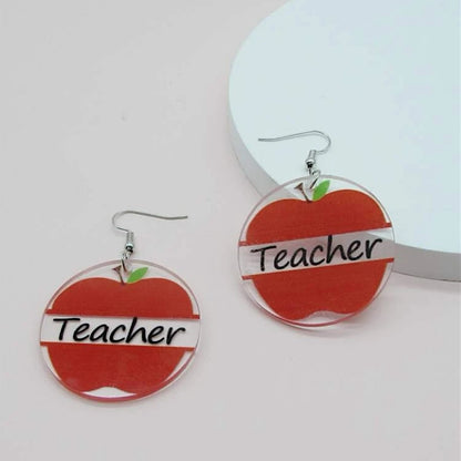 Teacher Earrings Collection: Show Your Passion for Teaching! 🍎 - Rhythms of Grace Creative