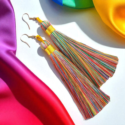 Tassel Power: Colorful Boho Dangle Earrings in 9 Vibrant Shades!