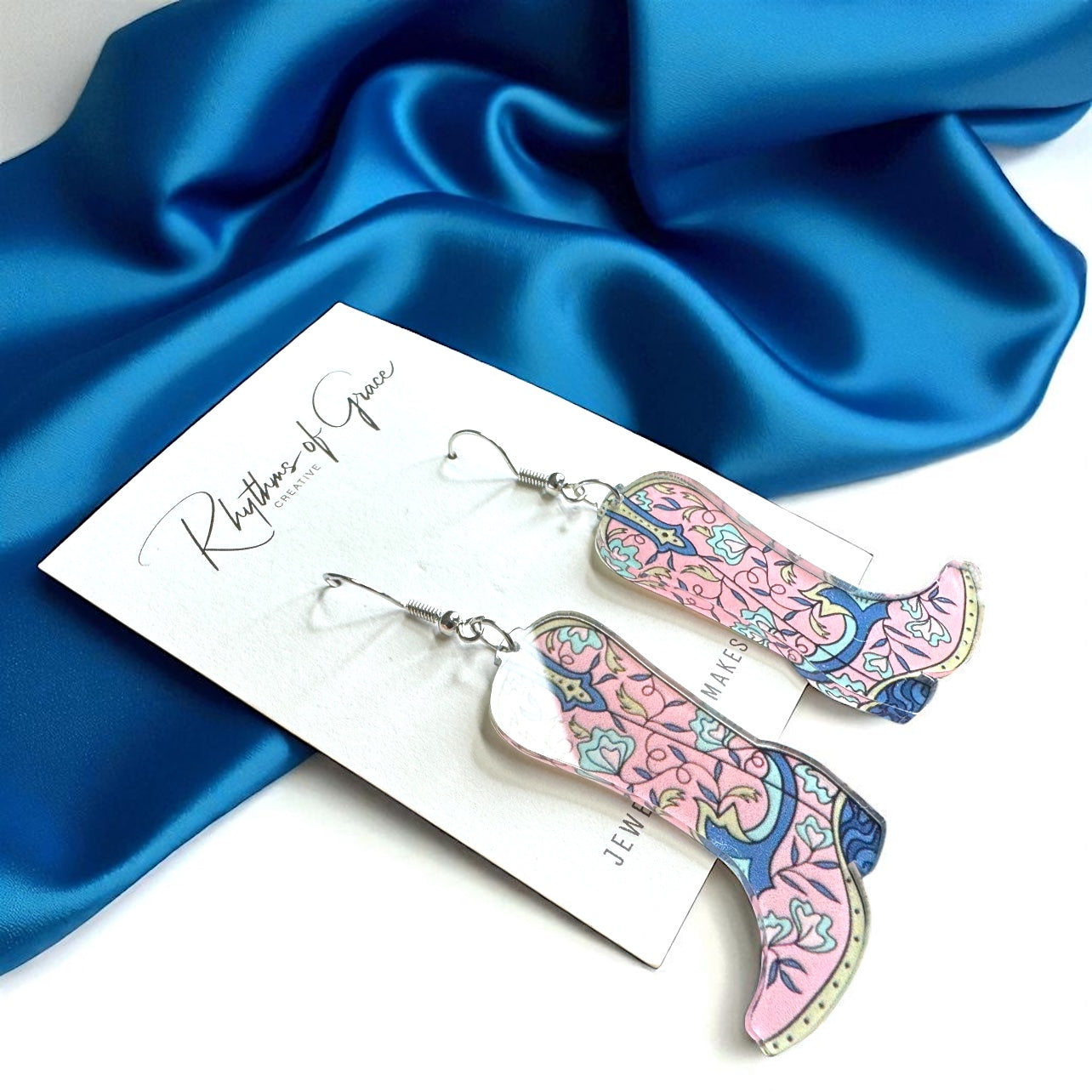 Boot Scootin' Bling: Cowgirl Boots Earrings for Your Inner Rockstar!