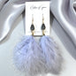 "Feathered Dreams" Druzy Dangle Earrings – Embrace Your Boho Sparkle!