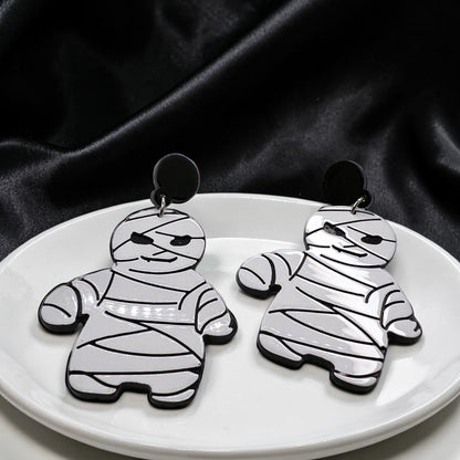 Mummy Earrings - Unwrap the Halloween Fun!