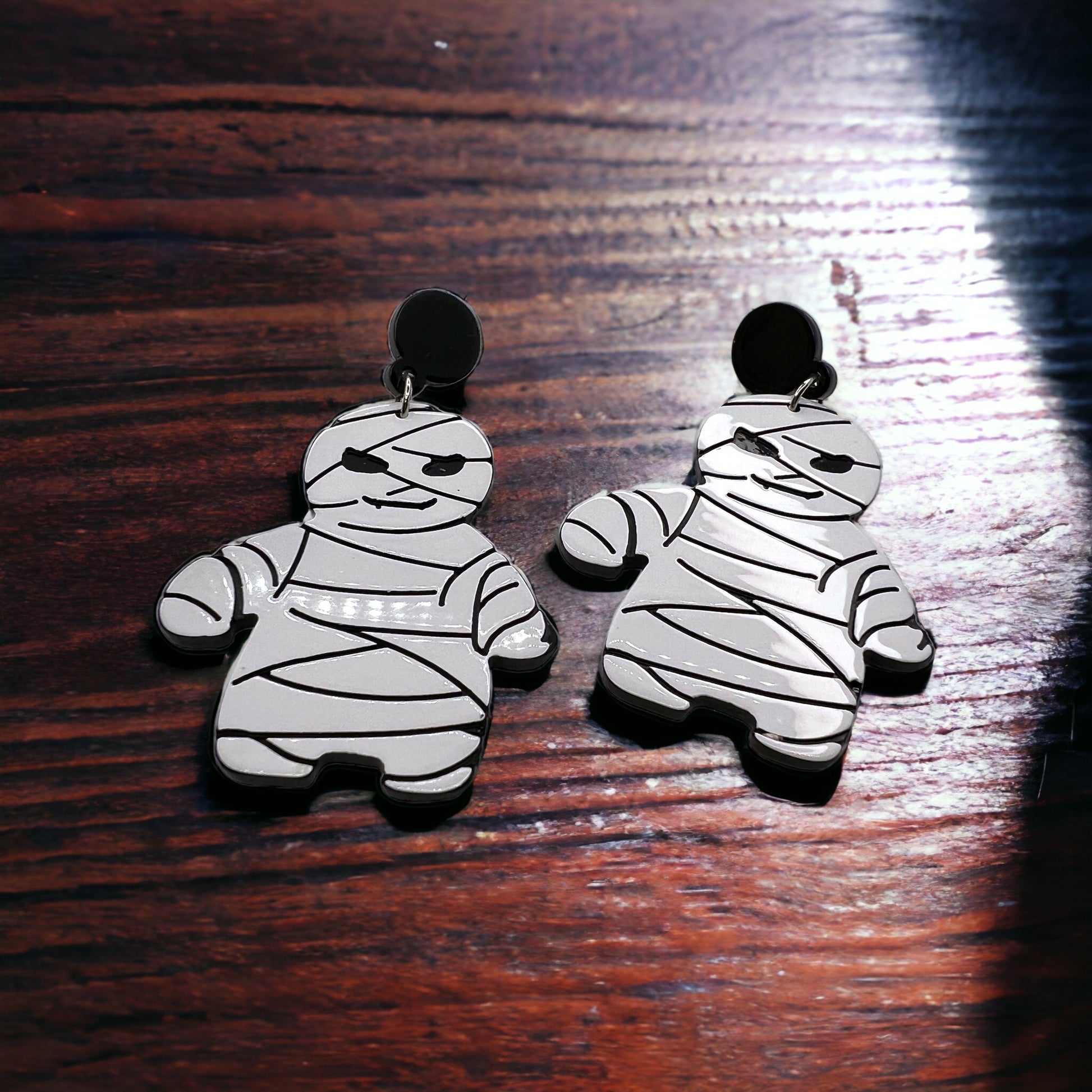 Mummy Earrings - Unwrap the Halloween Fun! - Rhythms of Grace Creative