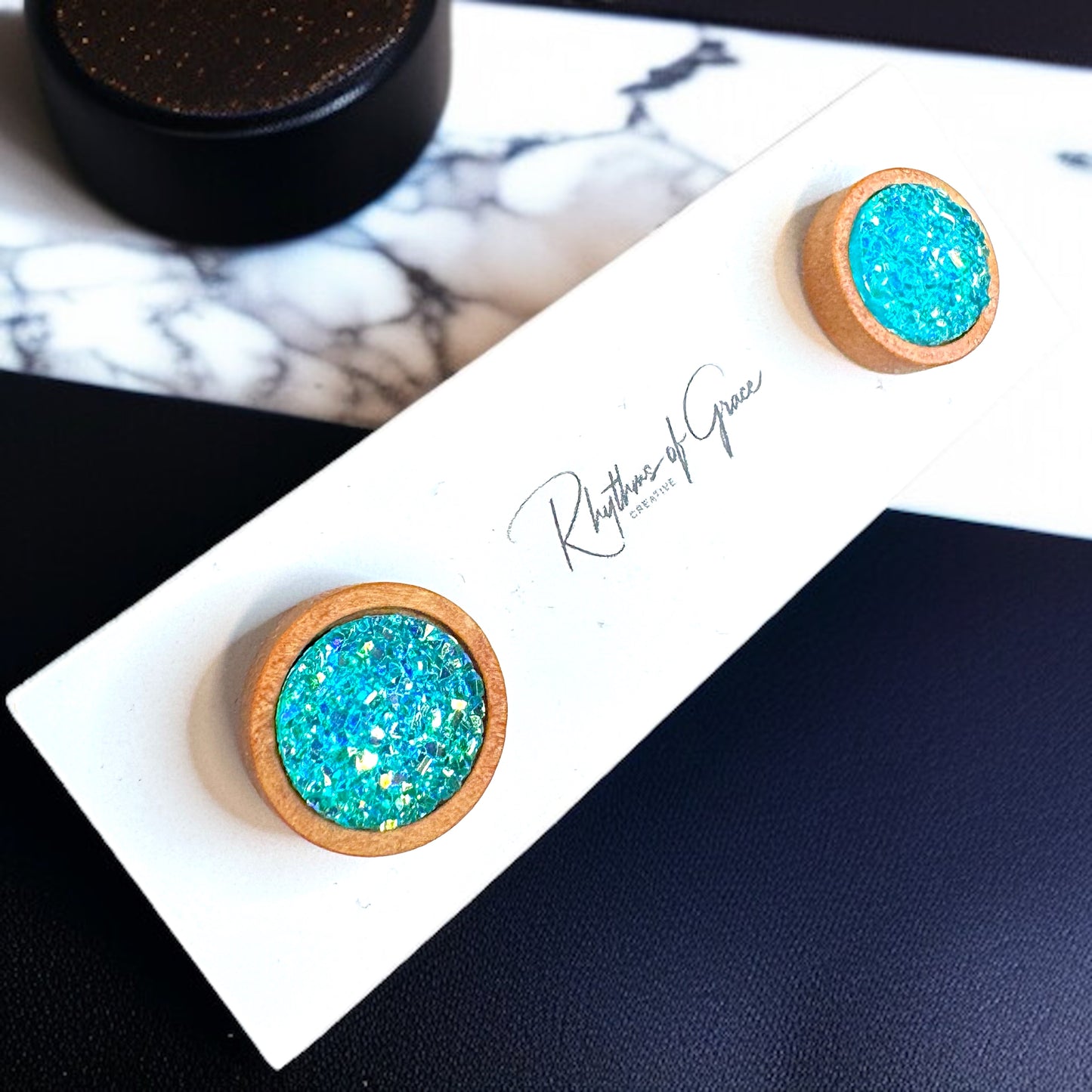 Sparkle & Shine: Faux Druzy Stud Earrings! ✨
