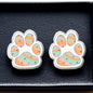 Vibrant Paw Print Studs – A Purr-fect Gift!