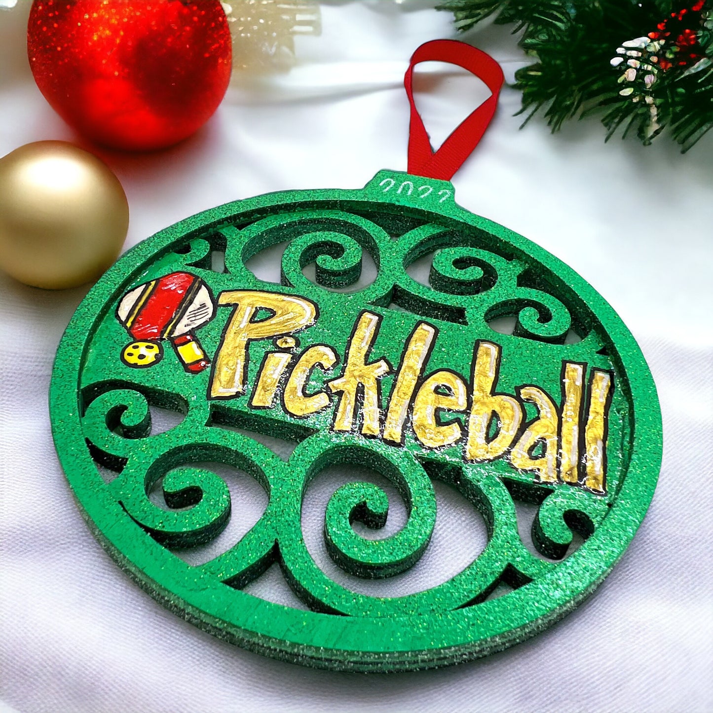 Christmas Ornament: Pickleball Ornament