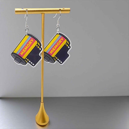 Flashback Fashion: Retro Camera Film Earrings for Your 90s Vibe!