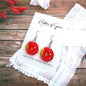 Donut Earrings - Donut Jeweley, Food Earrings, Donut Accessories, Handmade Earrings, Sprinkle Donut