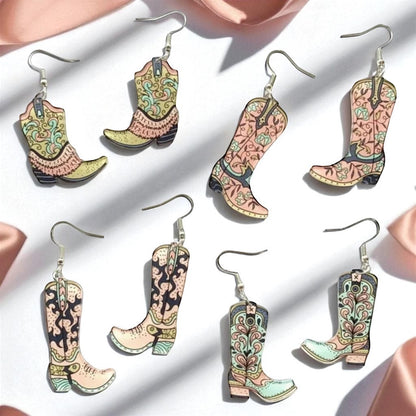 Boot Scootin' Bling: Cowgirl Boots Earrings for Your Inner Rockstar!