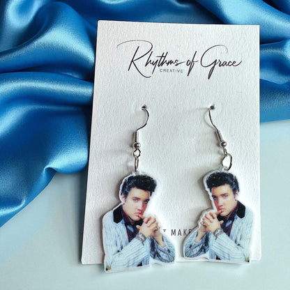Rock Your Style: Elvis Presley Dangle Earrings - 12 Iconic Designs! 🎸