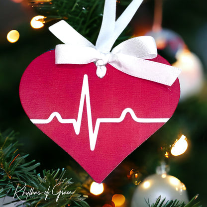 Keep the Beat This Christmas: Heartbeat Ornament Delight!