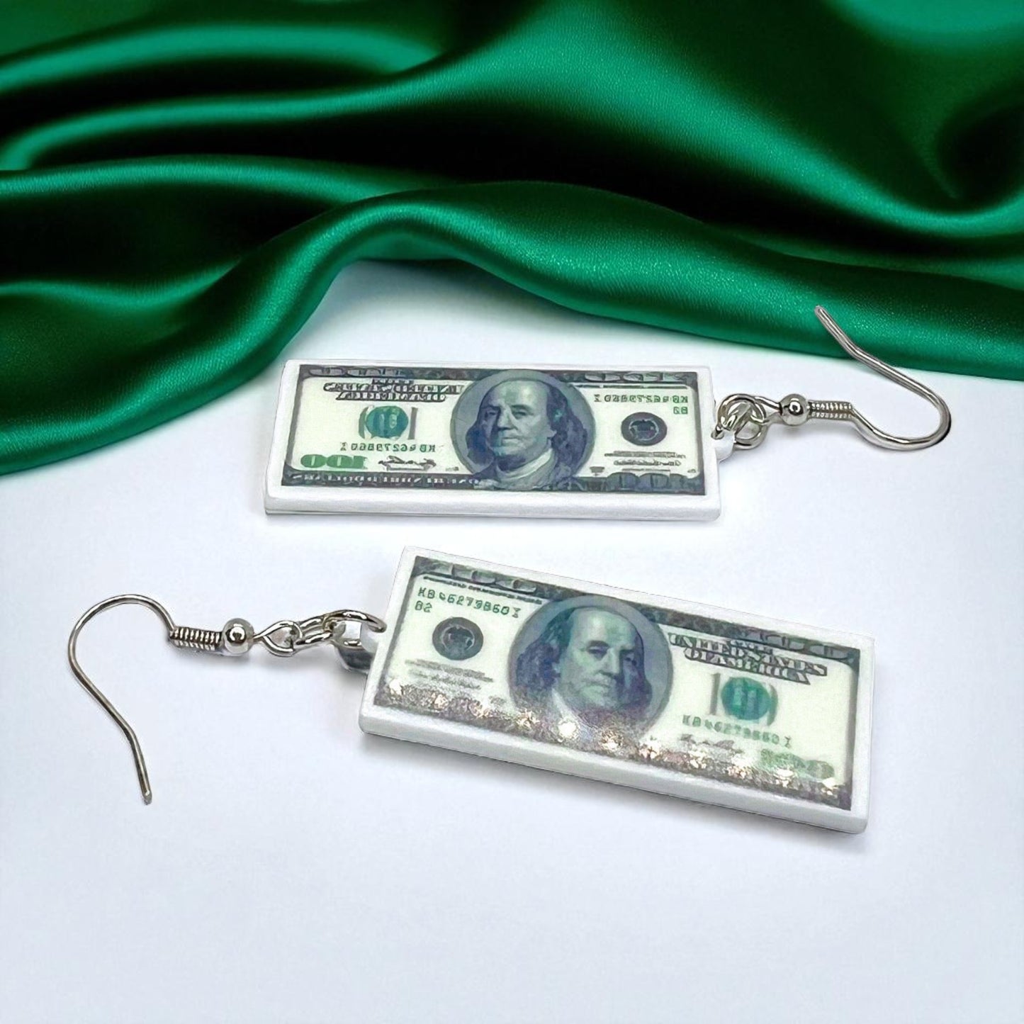 Benjamin Earrings: Flaunt Your Financial Flair! 💵 - Rhythms of Grace Creative