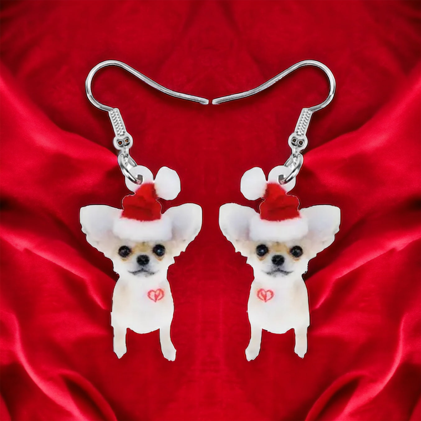 Chihuahua Earrings - Dog Earrings, Chi Mom, Dog Jewelry, Dog Mom, Chihuahua Jewelry, Dog Accessories, Puppy Earrings, Chihuahua Accessories - Rhythms of Grace Creative