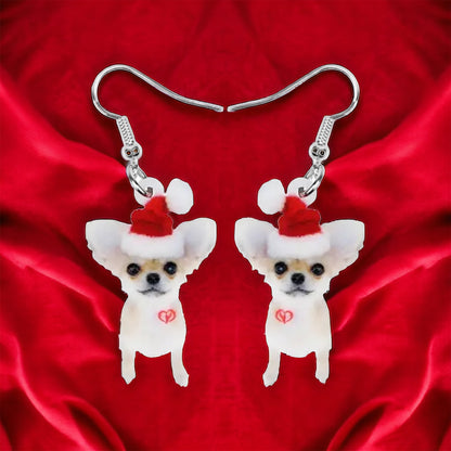 Chihuahua Earrings - Dog Earrings, Chi Mom, Dog Jewelry, Dog Mom, Chihuahua Jewelry, Dog Accessories, Puppy Earrings, Chihuahua Accessories - Rhythms of Grace Creative