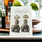 Rhinestone Tequila Dangle Earrings: Sparkle into the Fiesta!