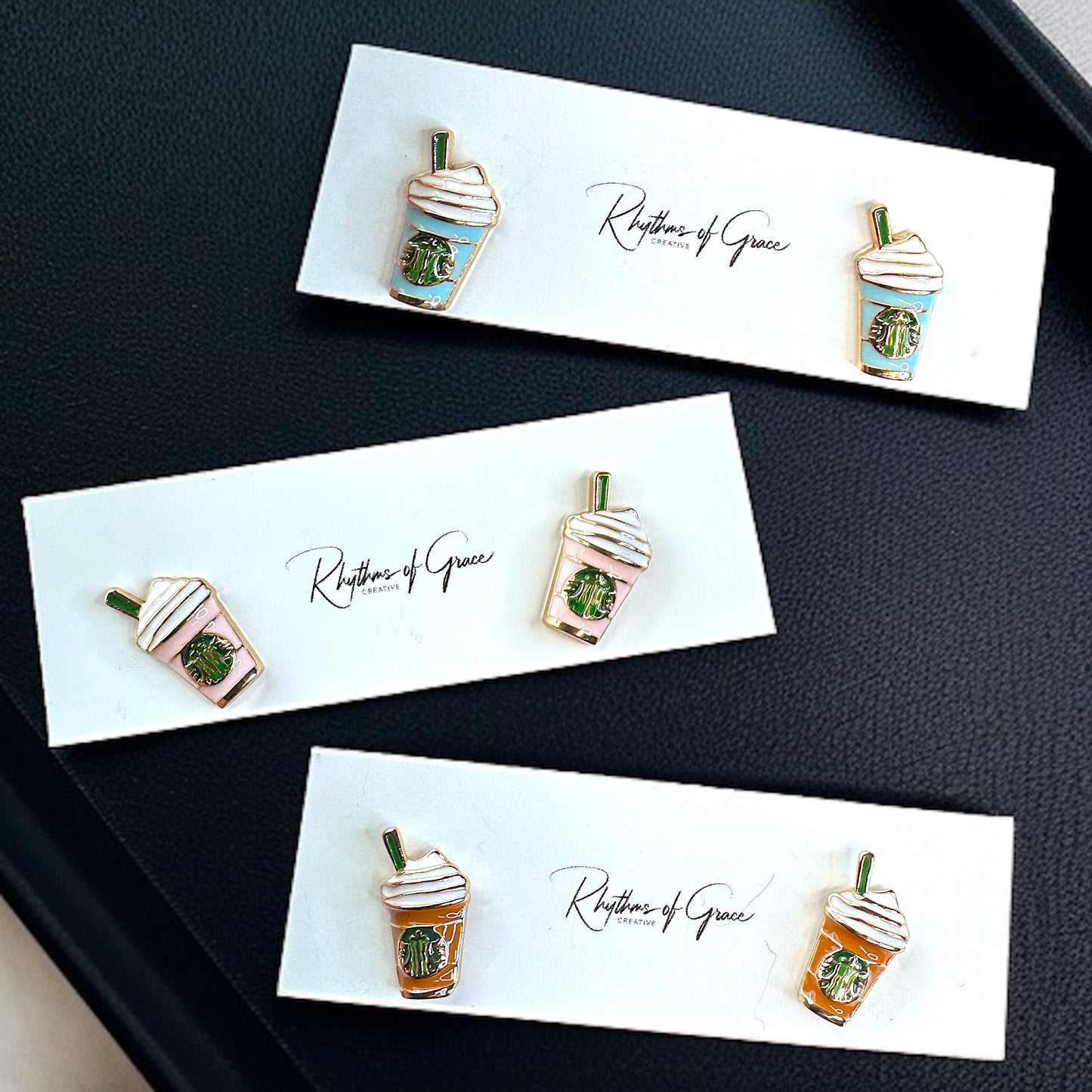 Sip in Style with Our Coffee Cup Stud Earrings! ☕