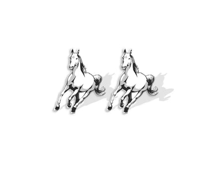 Hoofin' It in Style: Adorable Horse Stud Earrings!