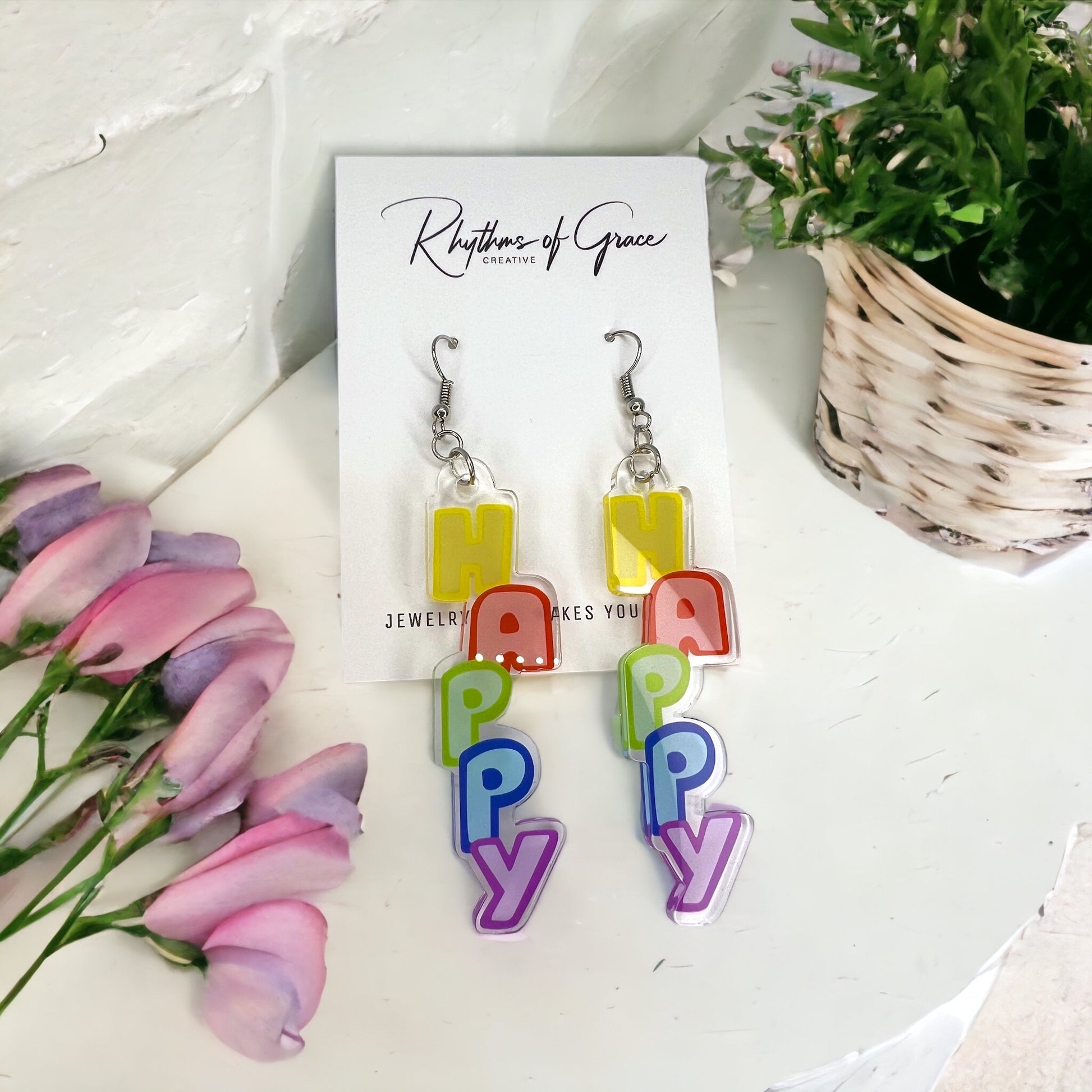 Joyful Vibes Only: Happy Earrings for Every Celebration! - Rhythms of Grace Creative