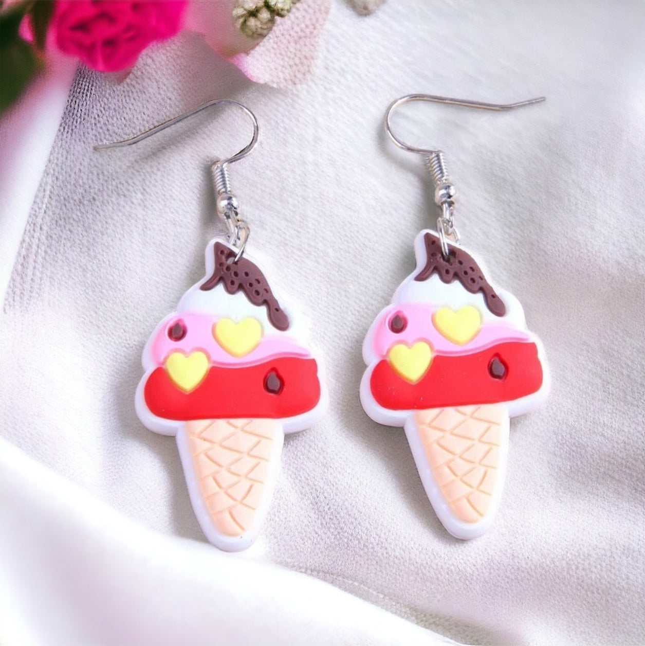 Scoop Up the Fun: Ice Cream Earrings for Sweet Style! 🍦
