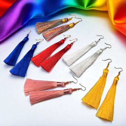Tassel Power: Colorful Boho Dangle Earrings in 9 Vibrant Shades!