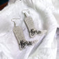 Boot Scootin' Bride Earrings: Saddle Up for Your Bachelorette Bash!