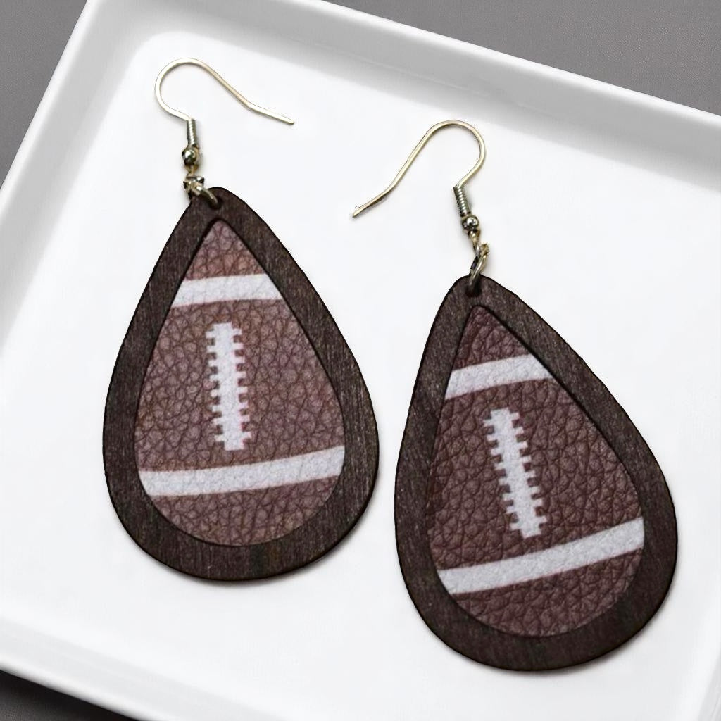Kickoff Your Style: Fun Football Dangle Earrings!