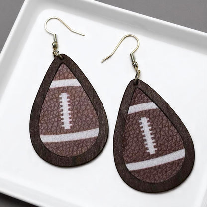 Kickoff Your Style: Fun Football Dangle Earrings!