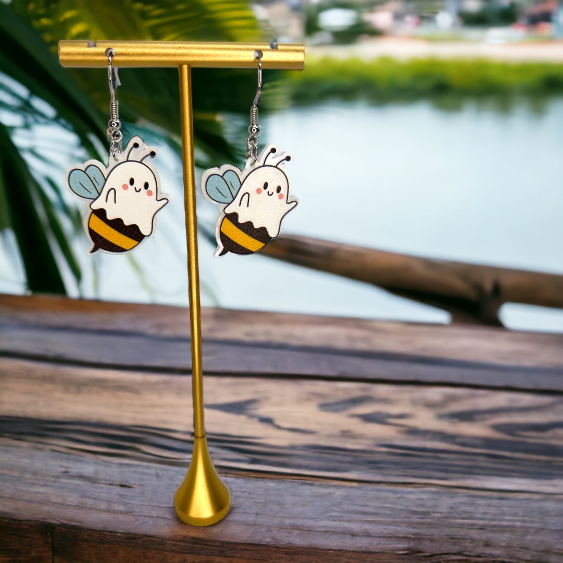Boo Bees Earrings: Your Spooktacular Halloween Accessory! 👻🐝 - Rhythms of Grace Creative