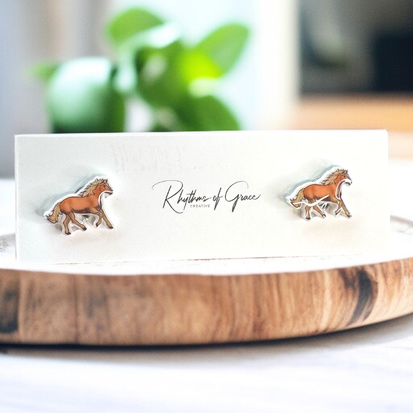 Hoofin' It in Style: Adorable Horse Stud Earrings!
