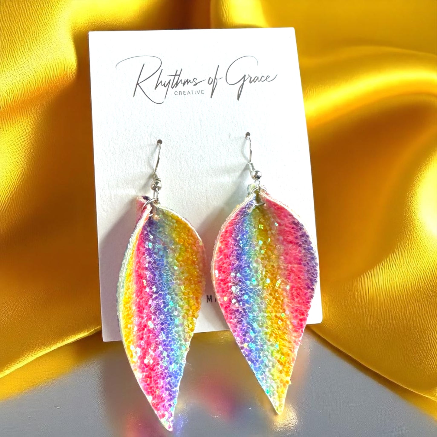 Sparkle and Shine with Neon Glitter Earrings