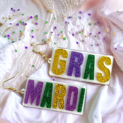 Let the Good Times Roll: Mardi Gras Earrings Extravaganza! 🎭✨ - Rhythms of Grace Creative