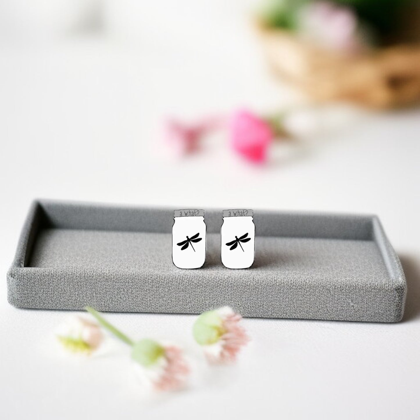 Glow & Sparkle: Firefly Jar Stud Earrings - 'A What?' Surprise!