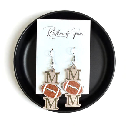 Score Style Points: Fun Sports Mom Dangle Earrings!