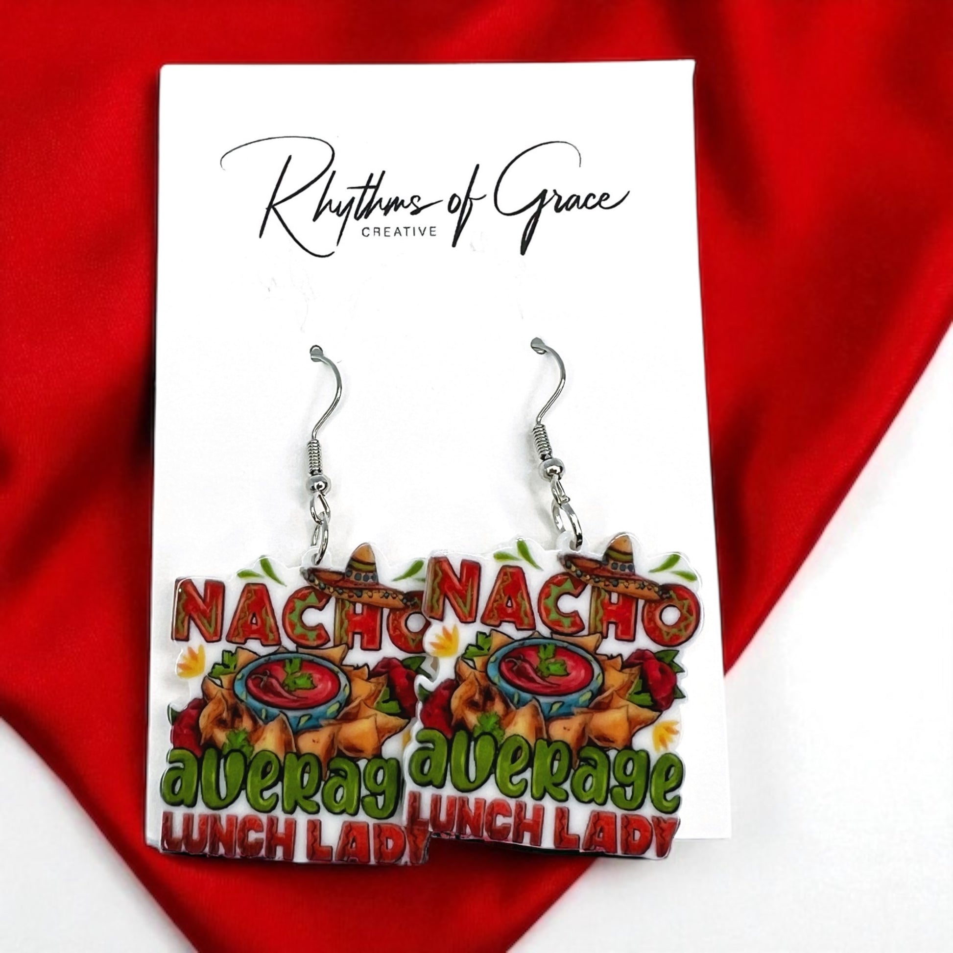 Lunch Lady Earrings: Celebrate the Heroes of the Cafeteria! 🌮 - Rhythms of Grace Creative